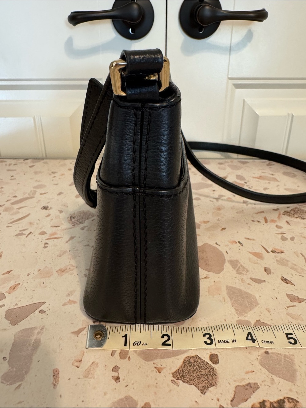 Kate Spade Black Leather Crossbody Bag with Gold Hardware - Picture 15 of 16